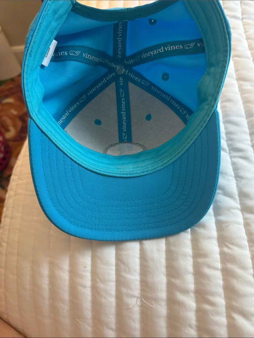 Vineyard Vines Turquoise Whale Logo Kids Baseball Cap